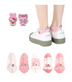 Calcetines Tobilleros de Algodón con Gatos Bordados | Gatitos Kitty en Talón | Talla Única 35–40 EU