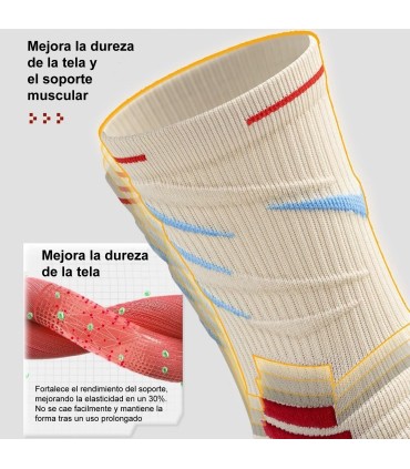 Professionelle Sportsocken antirutschend, mit Dämpfung und Gelenkschutz, mittlere Länge, 37–44 EU