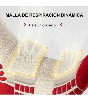 Professionelle Sportsocken antirutschend, mit Dämpfung und Gelenkschutz, mittlere Länge, 37–44 EU