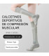 Calcetines Deportivos de Compresión Muscular Profesional para Mujer | Caña Alta | Protección y Soporte | Talla Única 35–39 EU