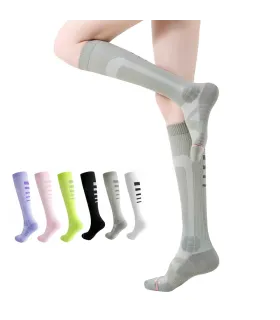 Professional Muscle Compression Sports Socks for Women | High Cut | Protection and Support | One Size 35–39 EU