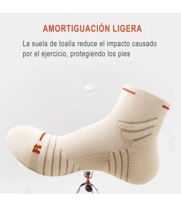 Calcetines Deportivos Cortos Profesionales | Antideslizantes, Transpirables y Cómodos | Talla Única 36–43 EU