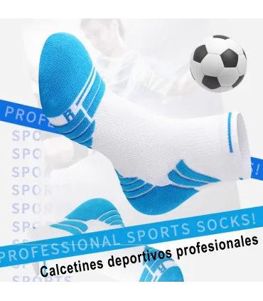 Calcetines Deportivos Cortos Profesionales | Antideslizantes, Transpirables y Cómodos | Talla Única 36–43 EU