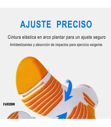 Calcetines Deportivos Cortos Profesionales | Antideslizantes, Transpirables y Cómodos | Talla Única 36–43 EU