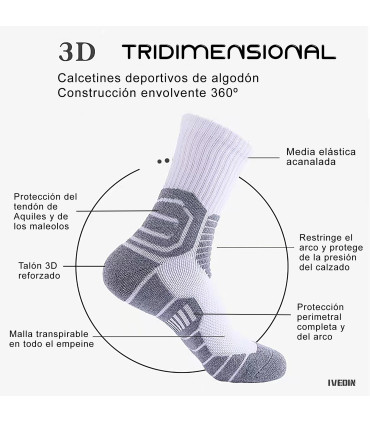 Calcetines de baloncesto – Packs y pares individuales | IVEDIN