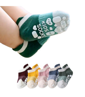 Calcetines Tobilleros Antideslizantes para Bebés | Colores Divertidos | 0 meses a 6 años