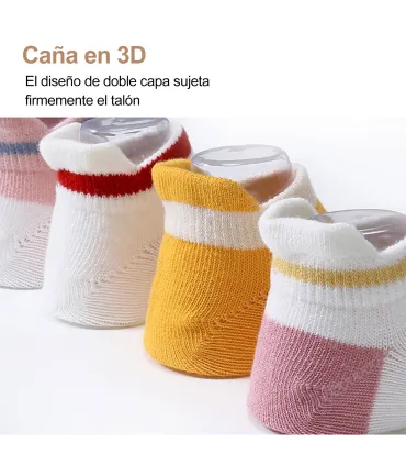 Rutschfeste Baby-Knöchelsocken | Bunte Farben | 0 Monate bis 5 Jahre