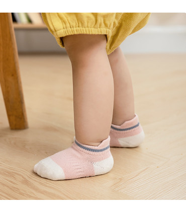 Chaussettes Basses Antidérapantes pour Bébé | Couleurs Amusantes | 0 mois à 5 ans