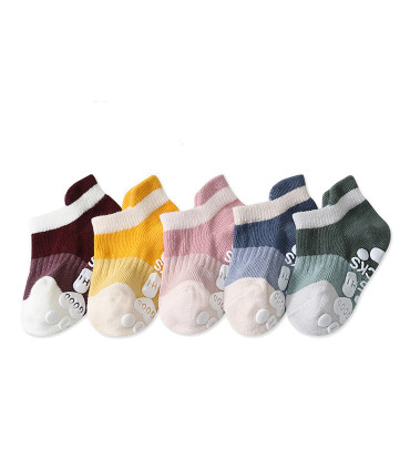 Chaussettes Basses Antidérapantes pour Bébé | Couleurs Amusantes | 0 mois à 5 ans