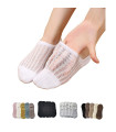 Calcetines Invisibles Aireados Unisex | Malla Transpirable de Algodón | Silicona Antideslizante en Talón | Talla 34–39 EU