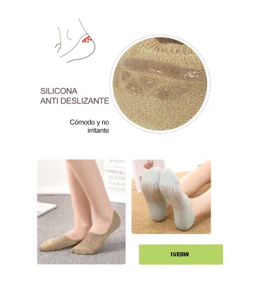 Calcetines Pinkies Invisibles Aireados – Packs y pares individuales | IVEDIN